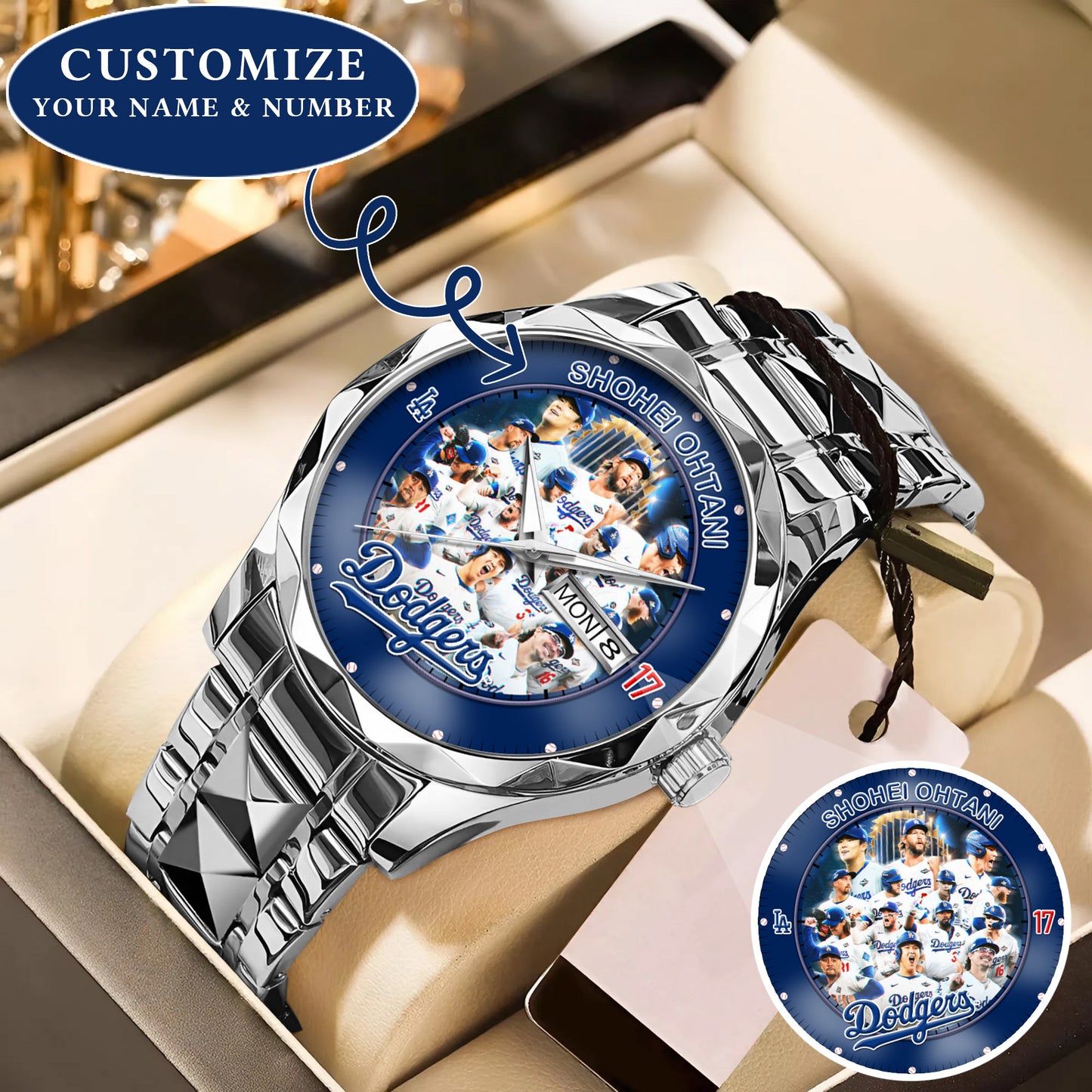 Personalized LA Dodgers 2025 Worlds Series Champion Watch