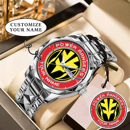 Mighty Morphin Power Rangers Tigerzord Custom Name Watch