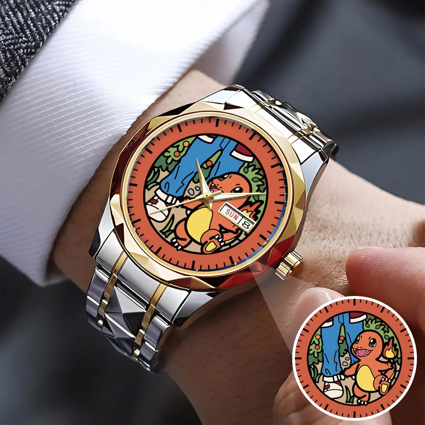 PKM Charmander Fire Edition Stainless Steel Watch