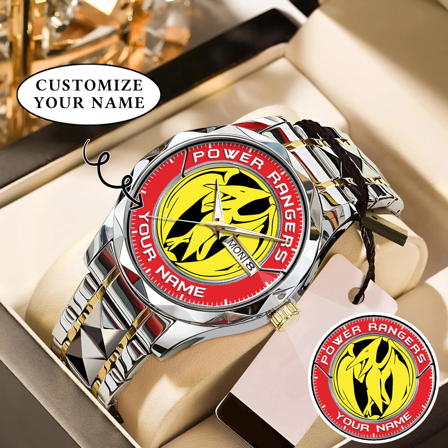 Mighty Morphin Power Rangers Pterodactyl Custom Name Watch