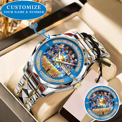 Basketball OKC 2024-2025 Champion Personalized Watch