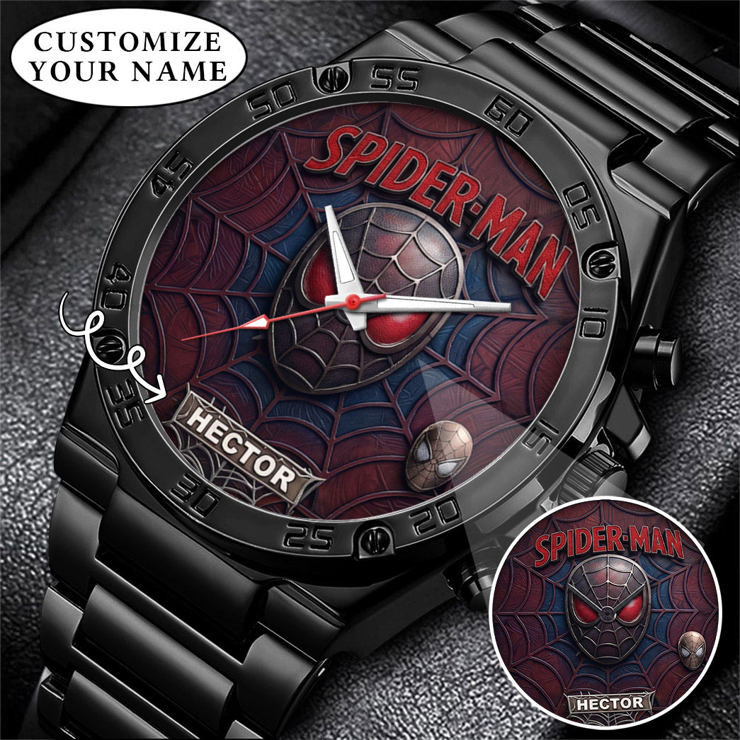 Spider Man Custom Name Limited Edition Watch