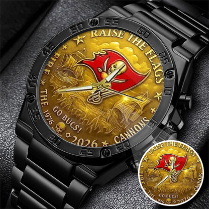 Tampa Bay Buccaneers 50th Anniversary Stainless Steel Watch