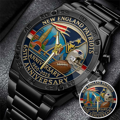 New England Patriots Champions Stainless Steel Watch