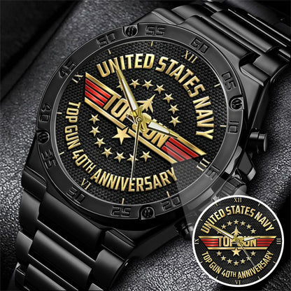 Top Gun 40th Anniversary Stainless Steel Watch