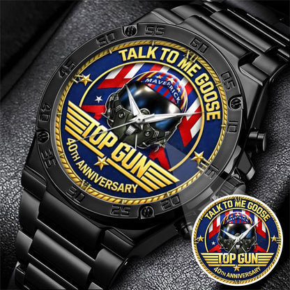 Top Gun 40th Anniversary Stainless Steel Watch