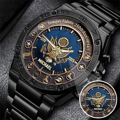 250th Anniversary Stainless Customized Steel Watch