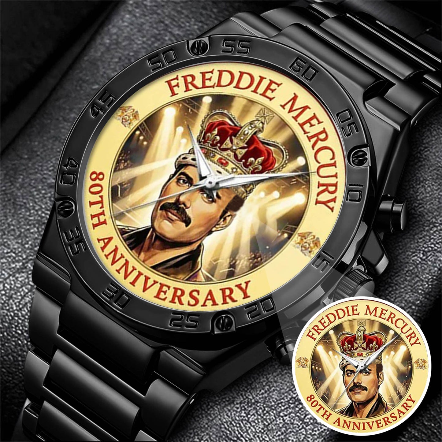 Freddie Mercury Stainless Steel Watch