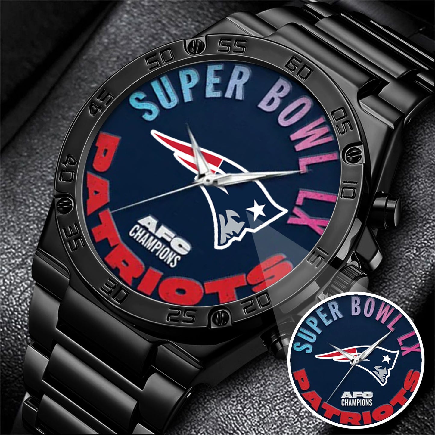 Super Bowl Stainless Steel Watch