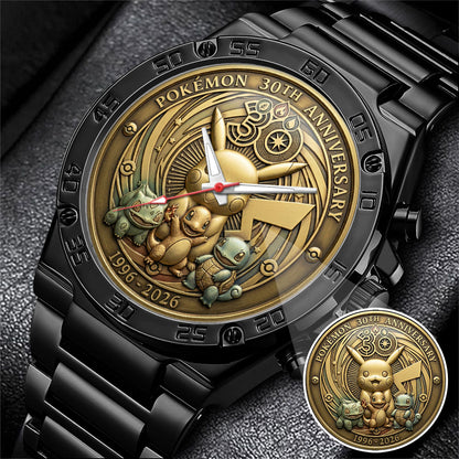 Pokemon 30th Anniversary Steel Stainless Watch
