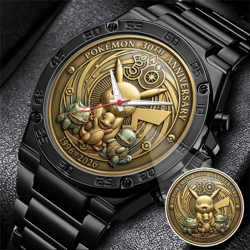 Pokemon 30th Anniversary Steel Stainless Watch