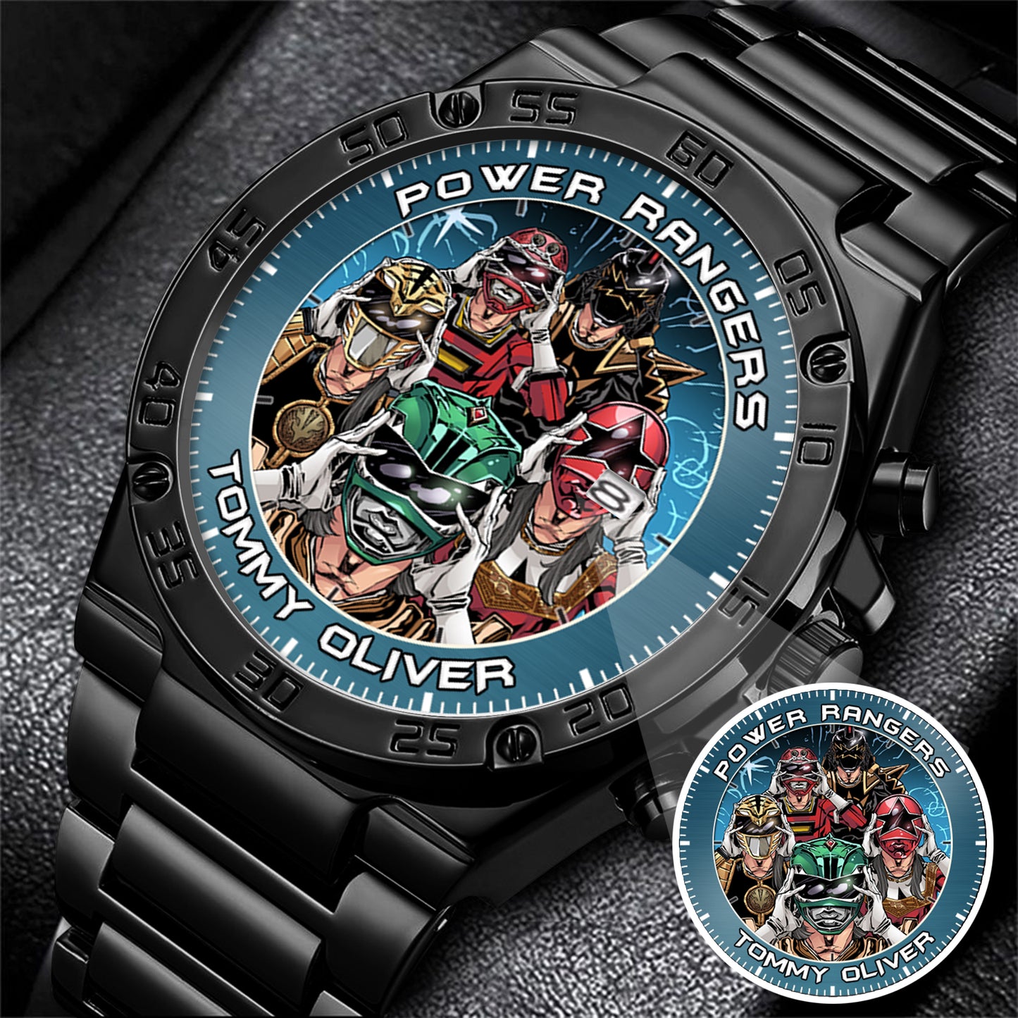 Legendary Tommy Oliver Rangers Art JDF Merories Custom Watch