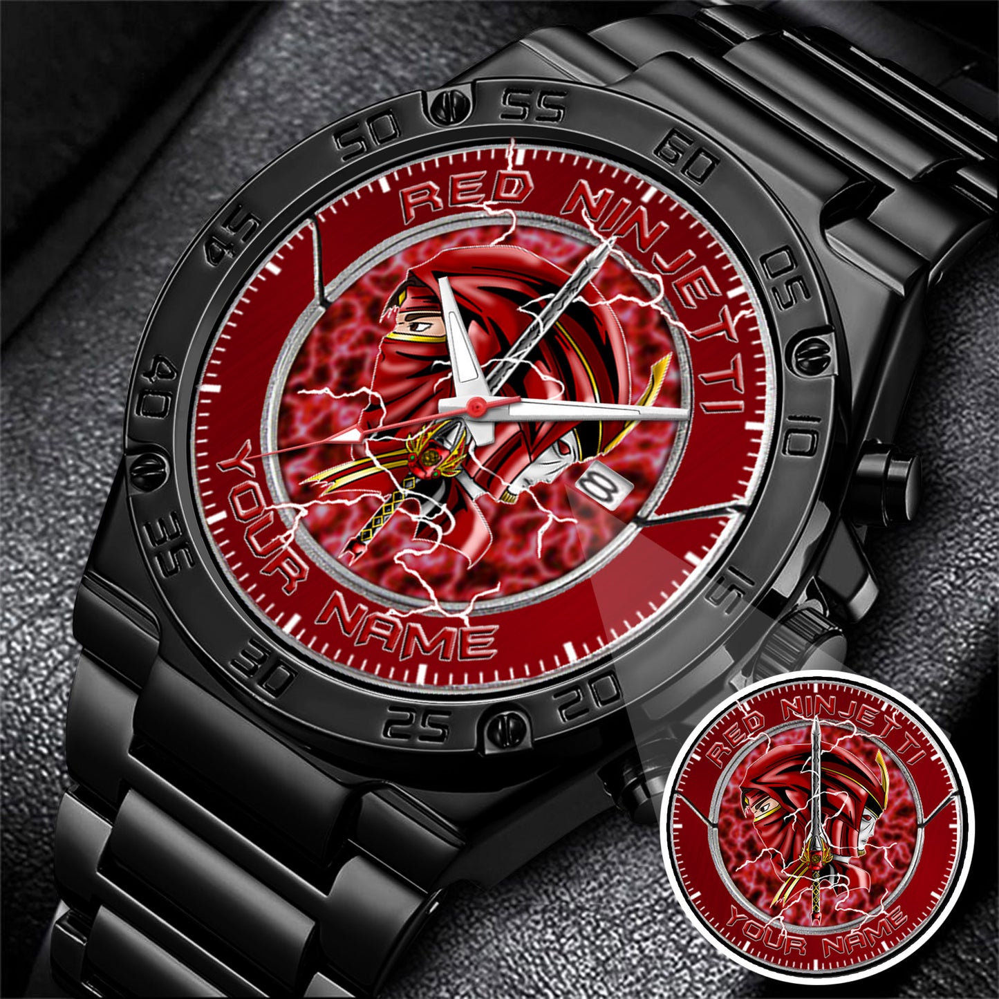 Power Rangers Red Ninjetti Personalized Watch