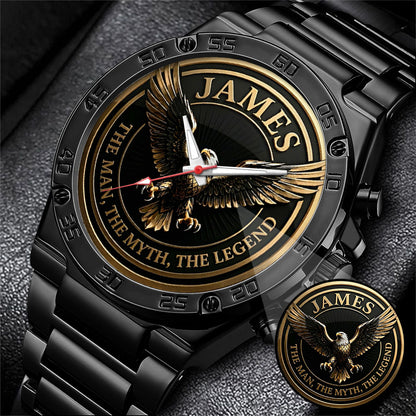Personalized Eagle The Man The Myth The Legend Watch
