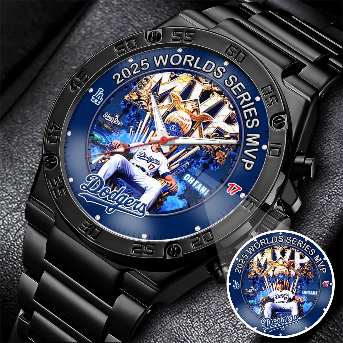 LA Dodgers 2025 Worlds Series Shohei The Goat Champion Watch