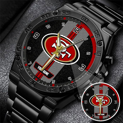 San Francisco Customized Black Stainless Steel Watch