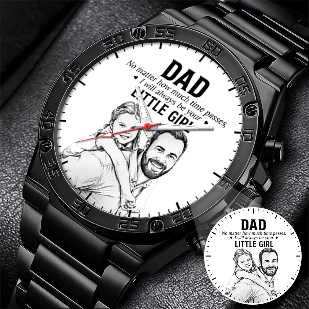 Father's Day Dad and Little Girl Husband Daddy Grandpa Limited Edition Watch