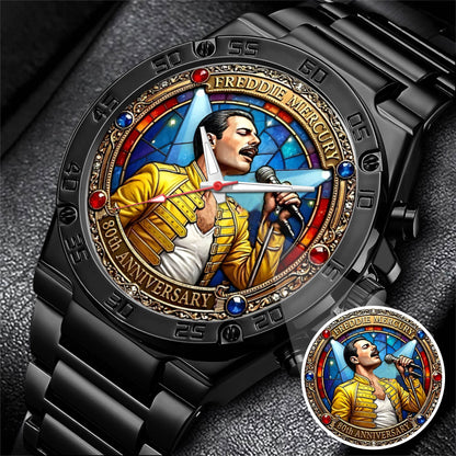 Freddie Mercury 80th Anniversary Stainless Steel Watch