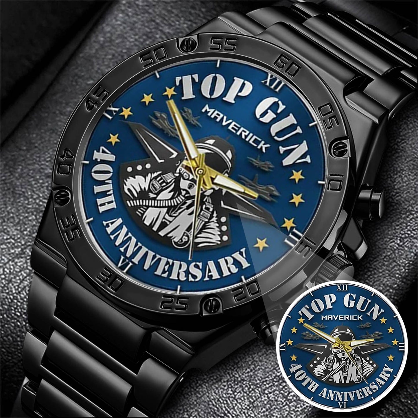 Top Gun 40th Anniversary Stainless Steel Watch