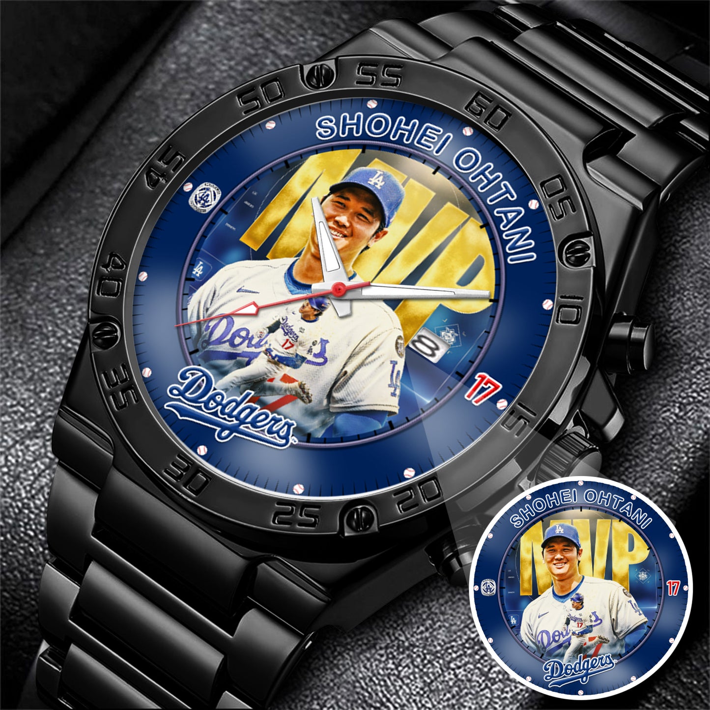 Baseball Shohei Ohtani 2025 MVP, Back to Back AL MVP, LA Dodgers Baseball Personalized Watch
