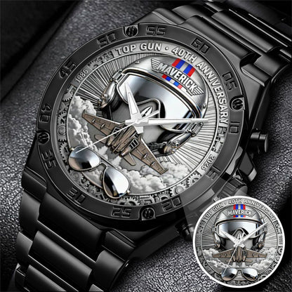 Top Gun 40th Anniversary Stainless Steel Watch
