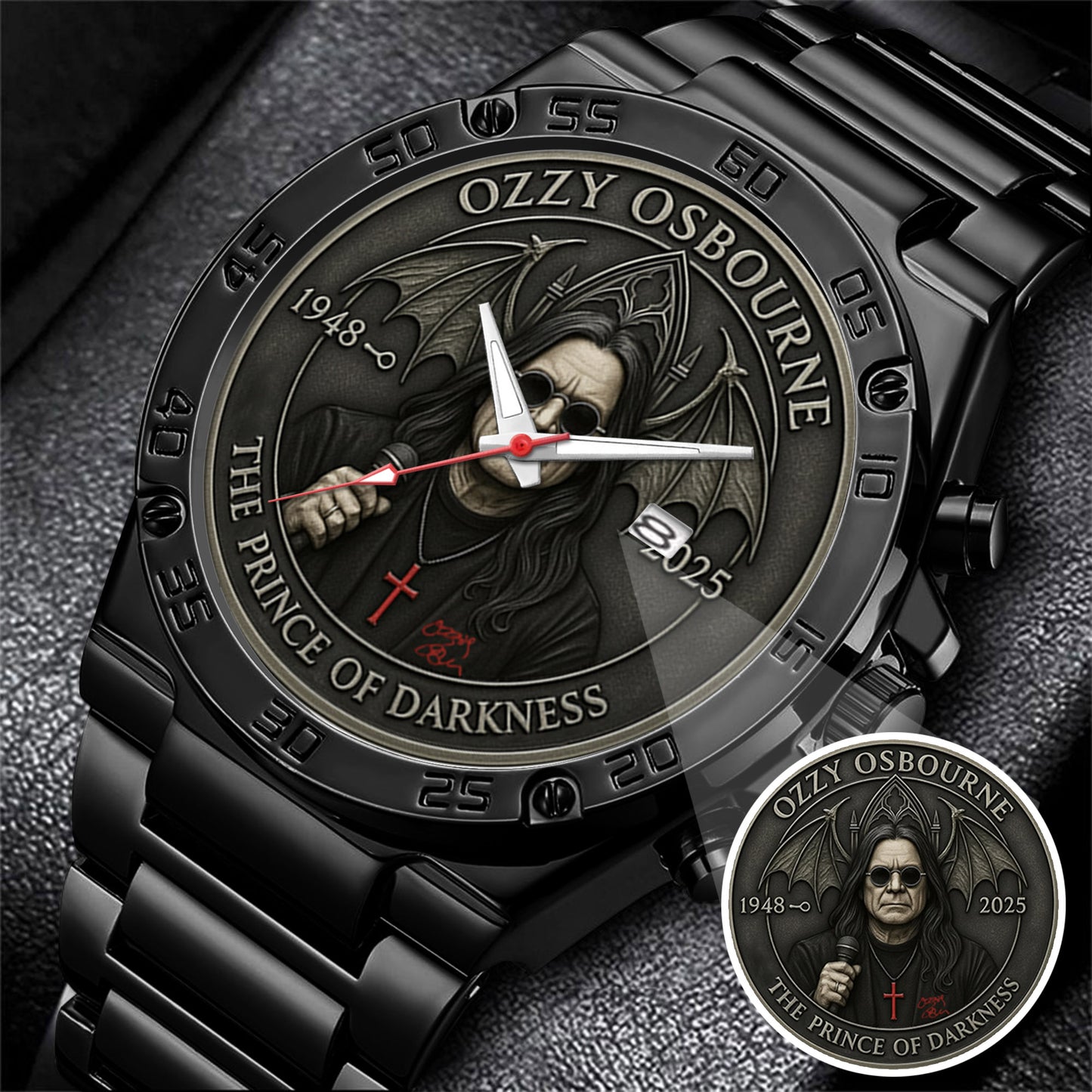 The Prince of Darkness Watch – Gothic Rock Style Watch for Fans & Collectors