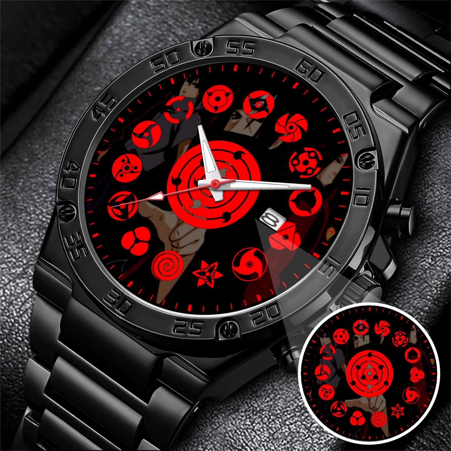 Anime Uchiha Clan Mangekyou Sharingan Art Watch