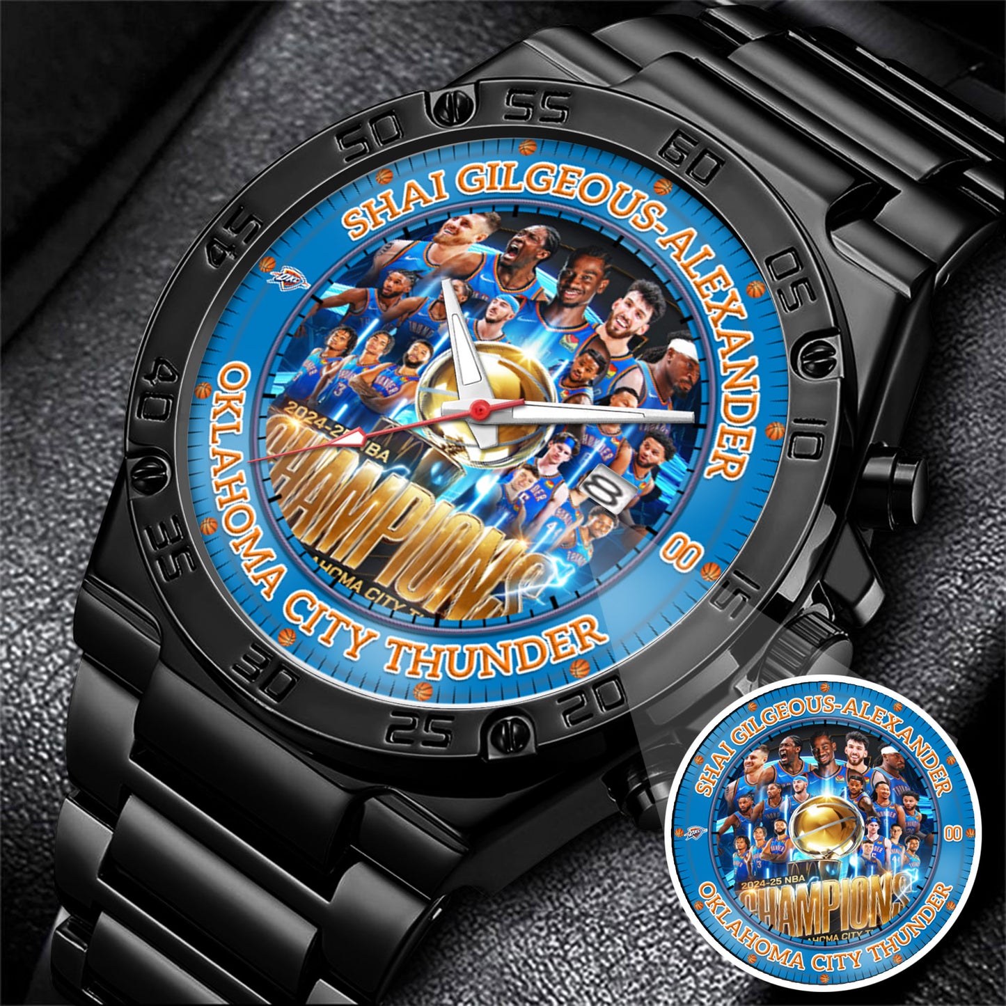 Basketball OKC 2024-2025 Champion Personalized Watch