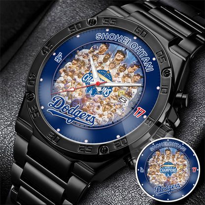 Personalized LA Dodgers 2025 Worlds Series Champion Back to Back Watch