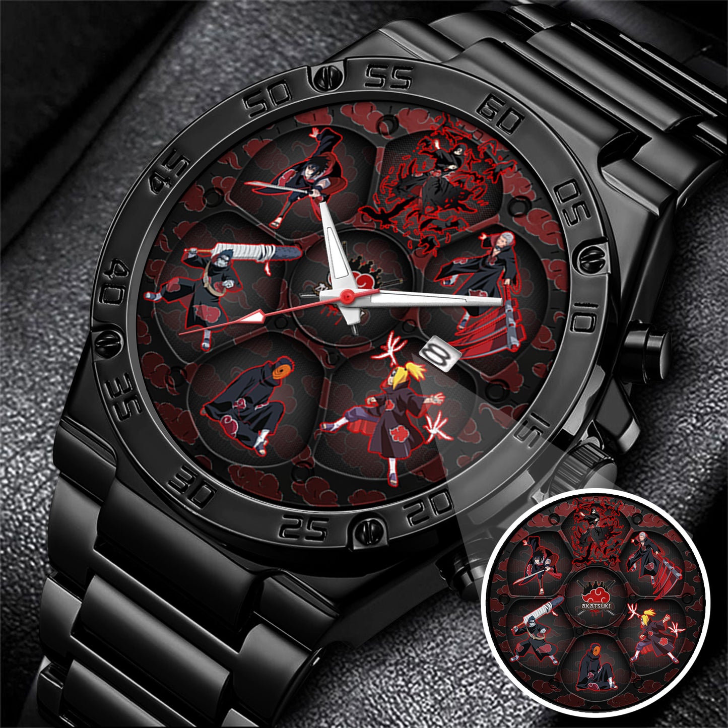 Anime Akatsuki Clan Art Custom Watch