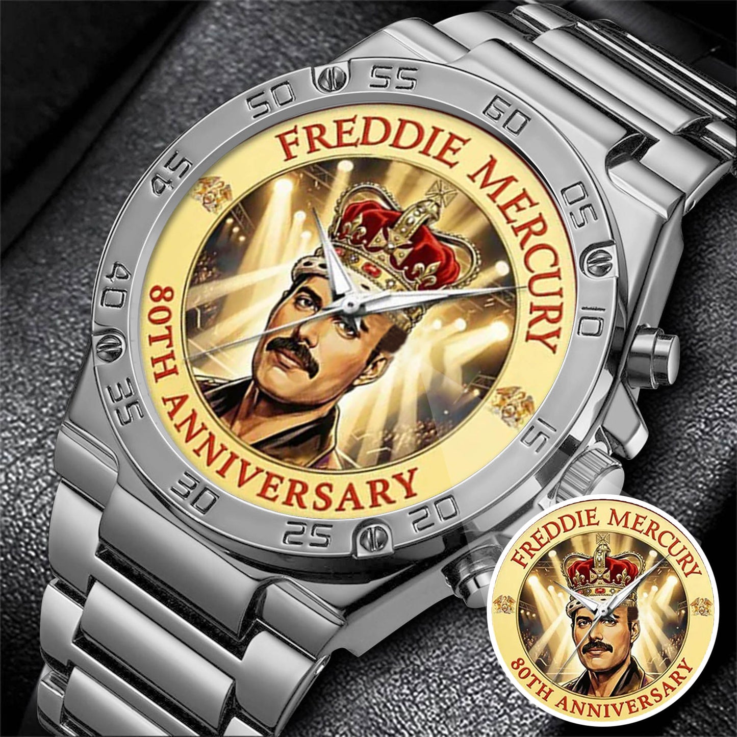 Freddie Mercury Stainless Steel Watch