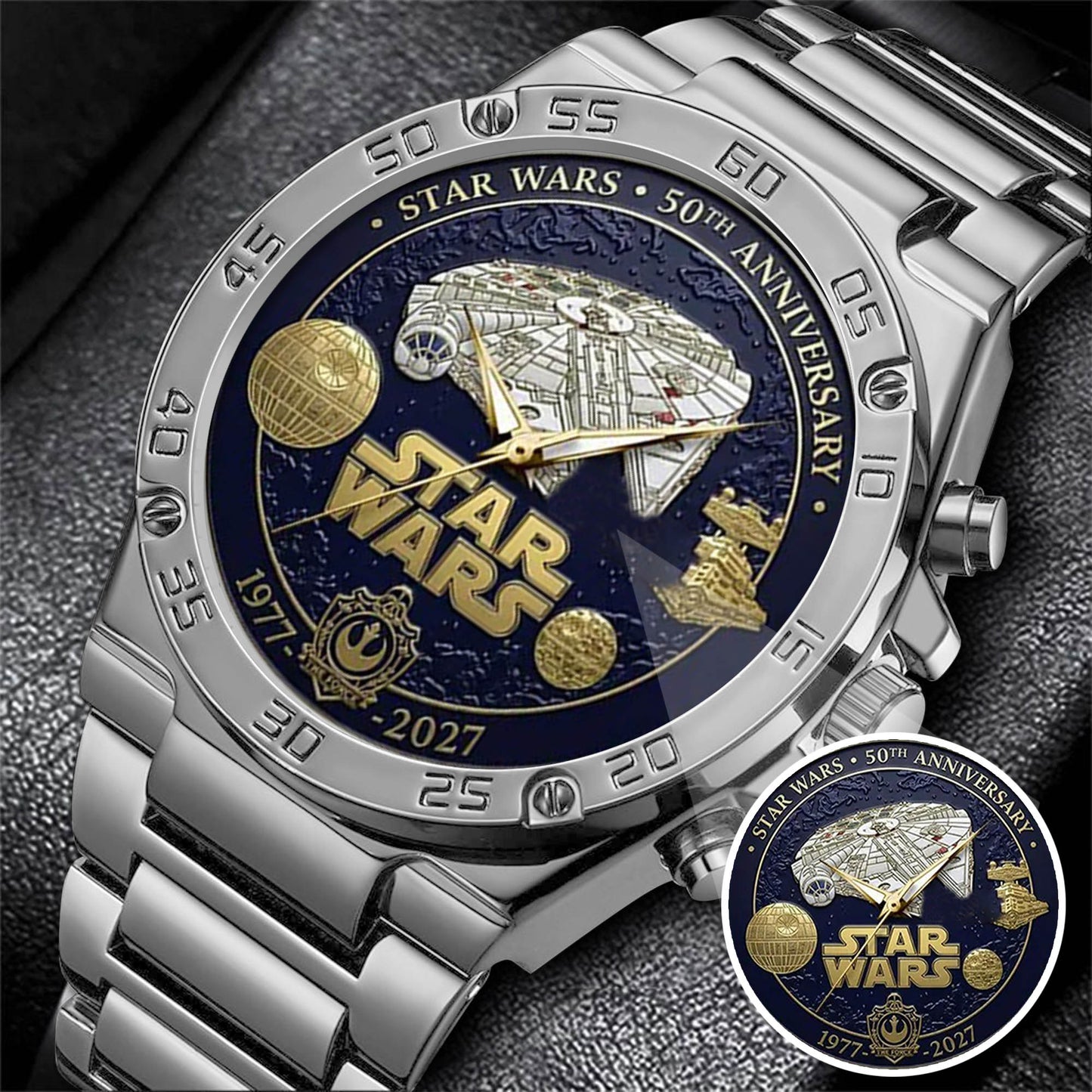 Star Wars 50th Anniversary Stainless Steel Watch