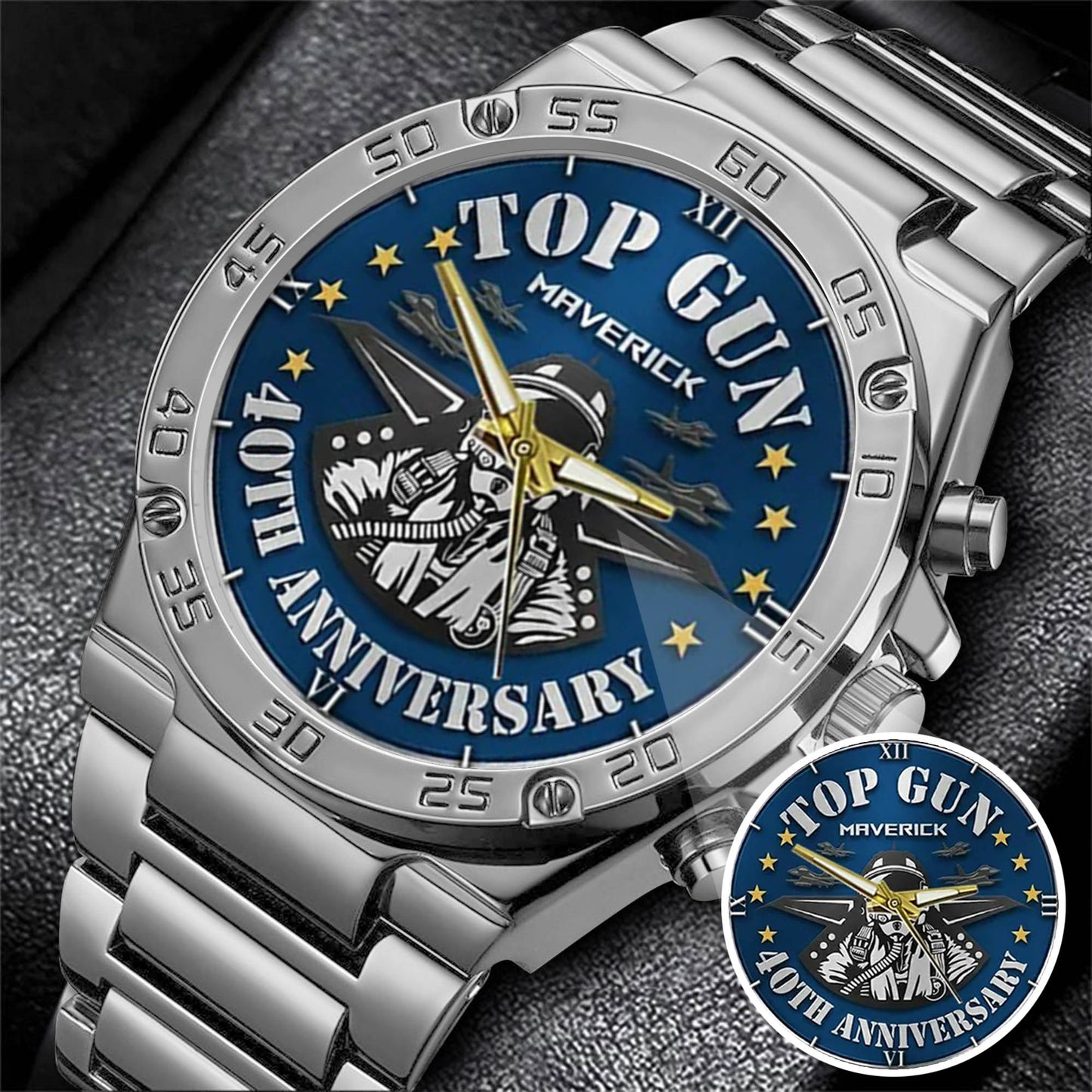 Top Gun 40th Anniversary Stainless Steel Watch
