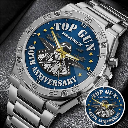 Top Gun 40th Anniversary Stainless Steel Watch