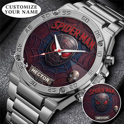 Spider Man Custom Name Limited Edition Watch