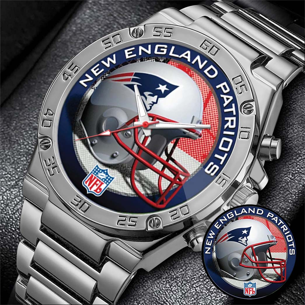 New England Patriots Champions Stainless Steel Watch