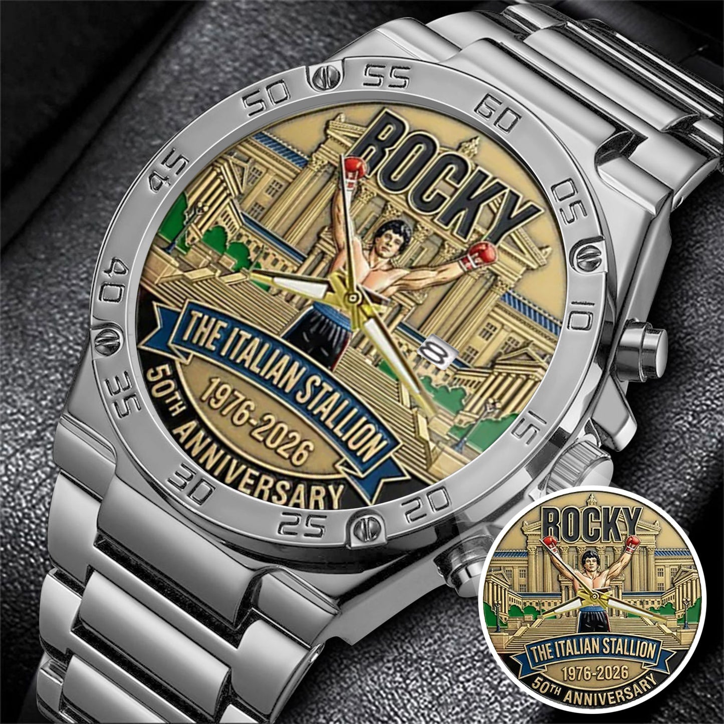 Rocky Balboa Never Stay Down 50th Anniversary Boxing Watch