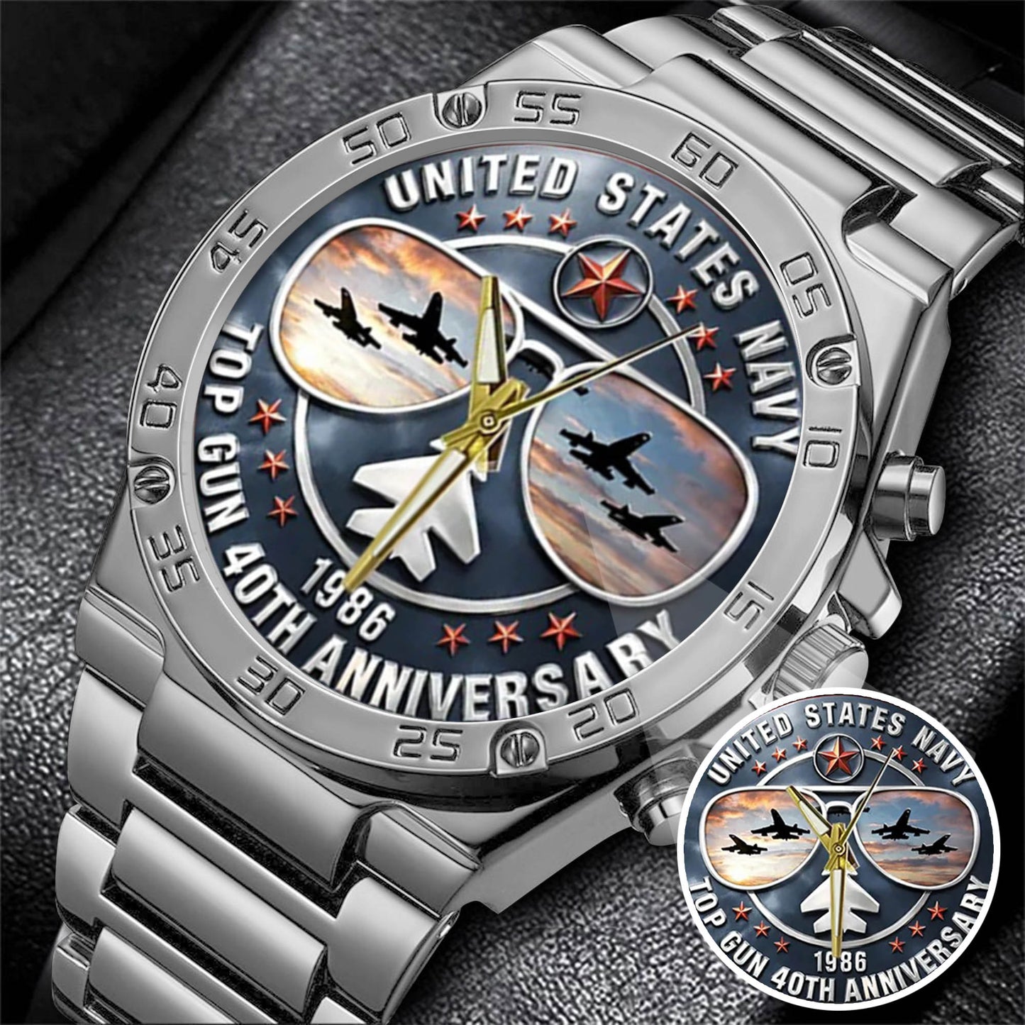 Top Gun 40th Stainless Steel Watch