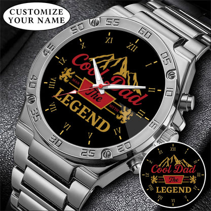 Personalized Father's Day Cool Dad The Legend Watch