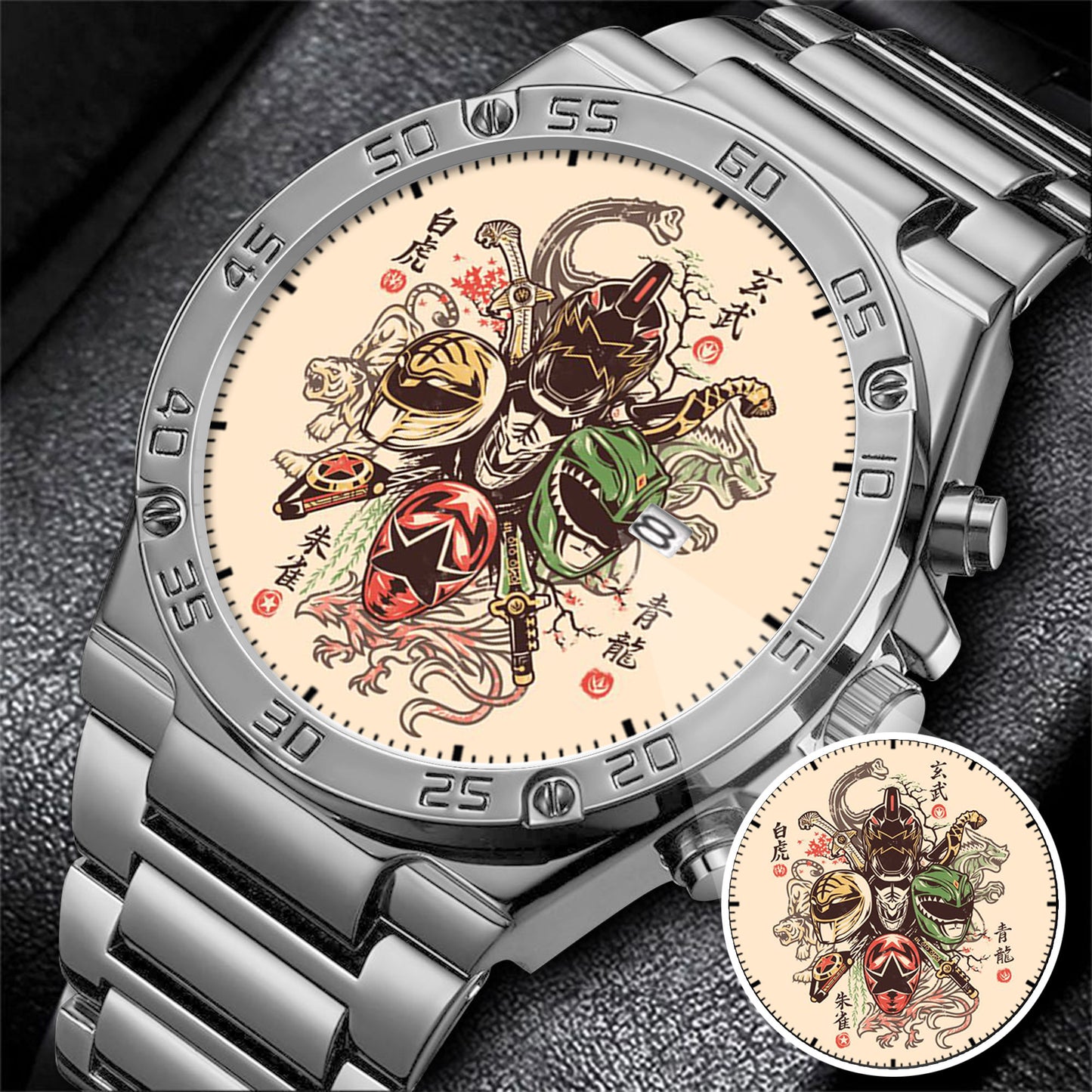 Power Rangers Tommy Oliver All Rangers Merories Japanese Art Style Watch