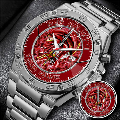 Power Rangers Red Ninjetti Personalized Watch