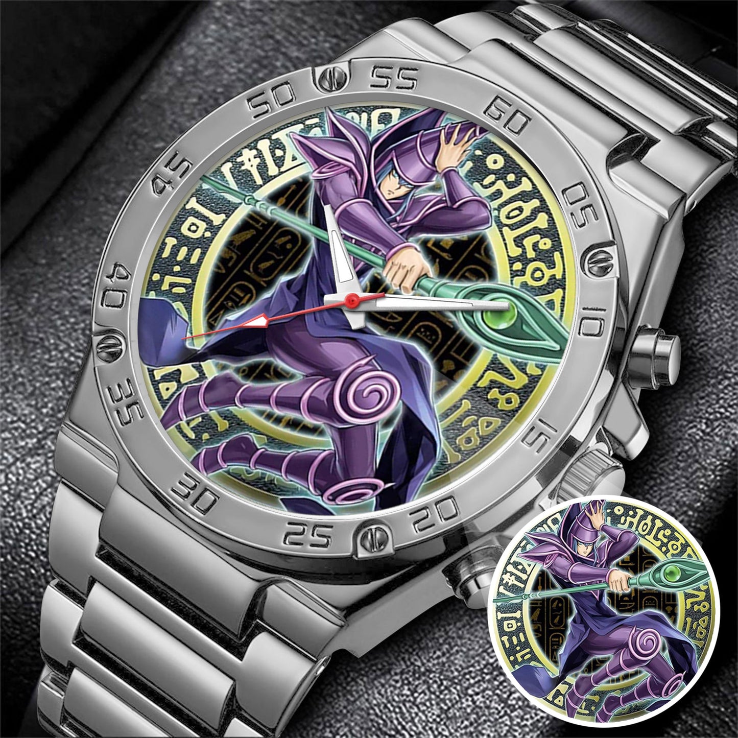 Anime YGO Dark Magician Watch Dial – Limited Art Design