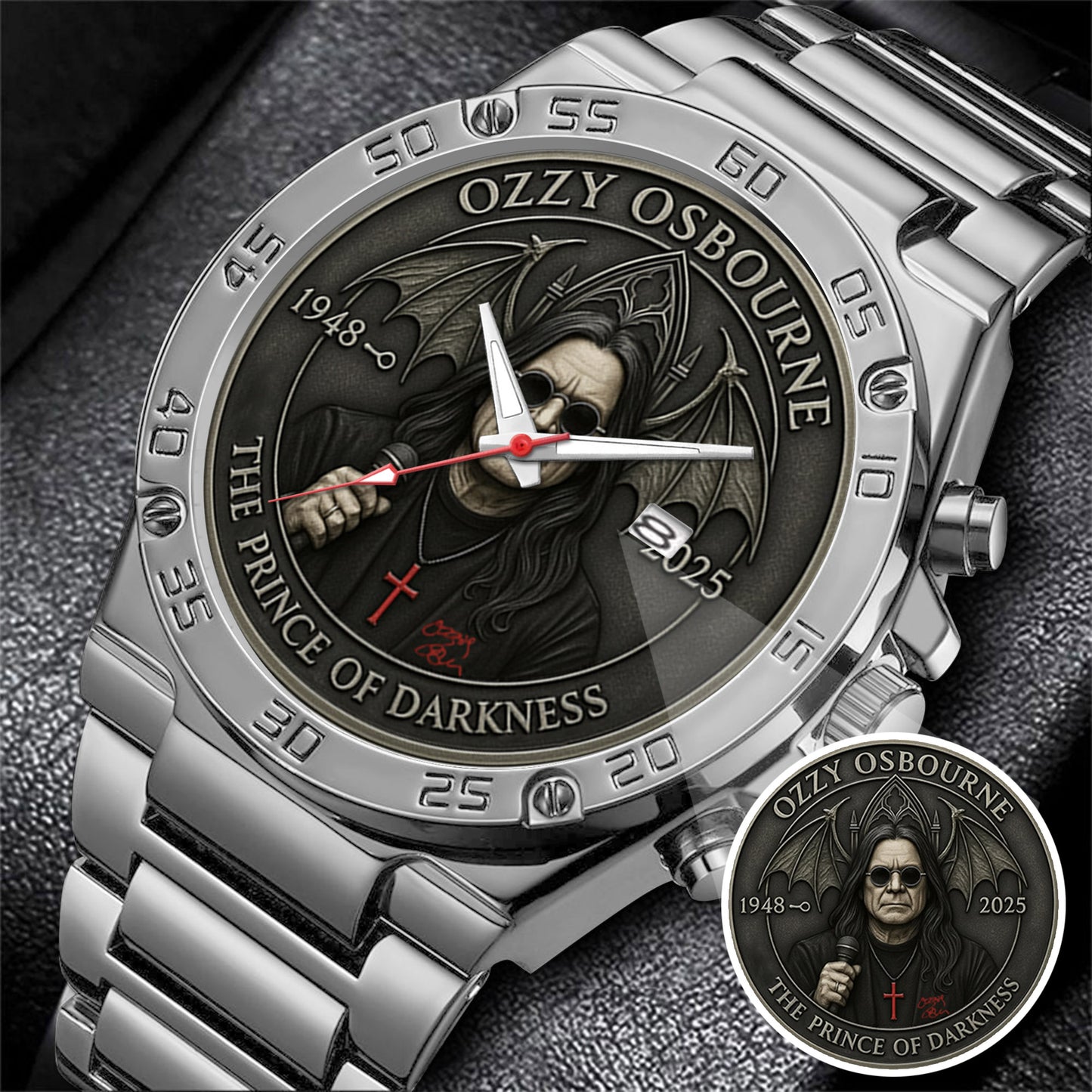 The Prince of Darkness Watch – Gothic Rock Style Watch for Fans & Collectors