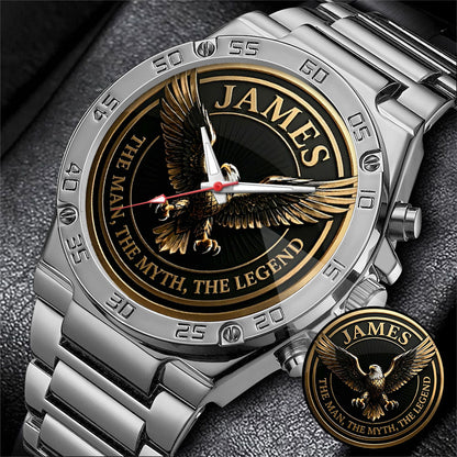 Personalized Eagle The Man The Myth The Legend Watch