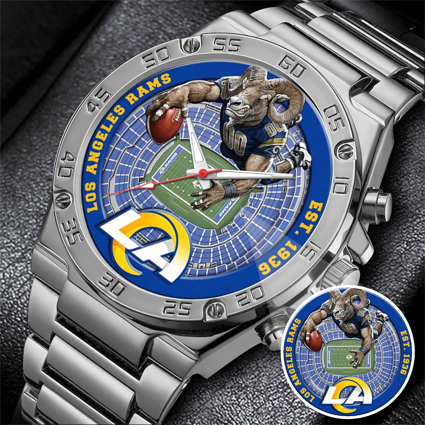 Los Angeles Rams Stainless Steel Watch