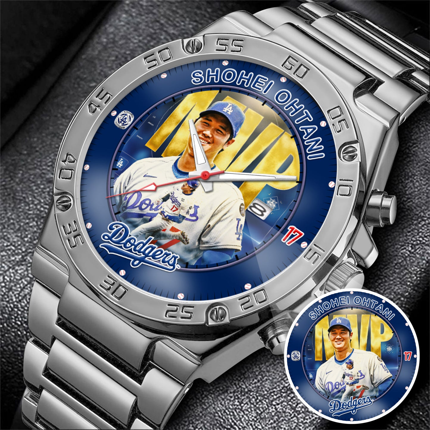 Baseball Shohei Ohtani 2025 MVP, Back to Back AL MVP, LA Dodgers Baseball Personalized Watch