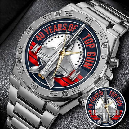 Top Gun 40th Anniversary Stainless Steel Watch