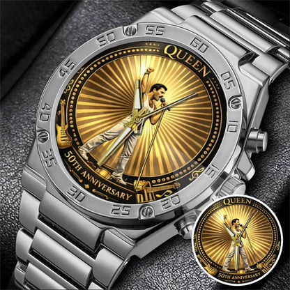 Freddie Mercury 50th Anniversary Stainless Steel Watch