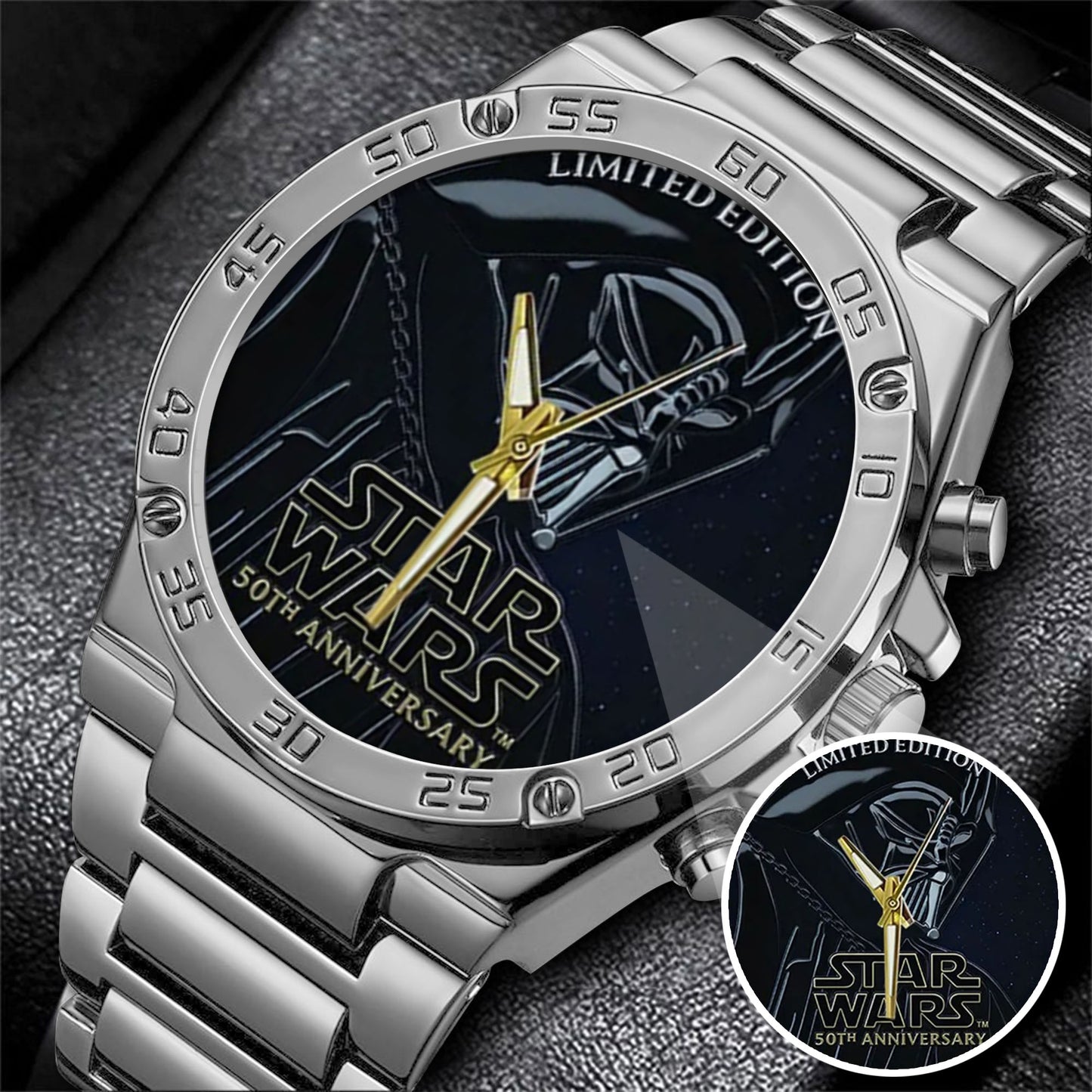 Star Wars 50th Anniversary Stainless Steel Watch