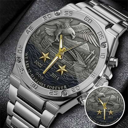 Seattle Seahawks 50th Anniversary 2026 Stainless Steel Watch